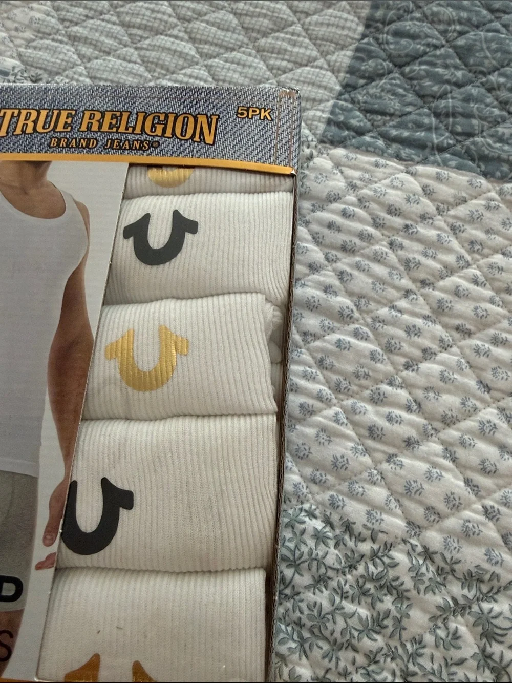 True Religion White Tank Top Undershirts XL